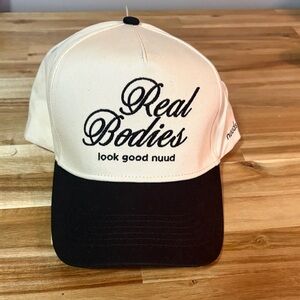 Nuuds Cream and Black Embroidered Cap